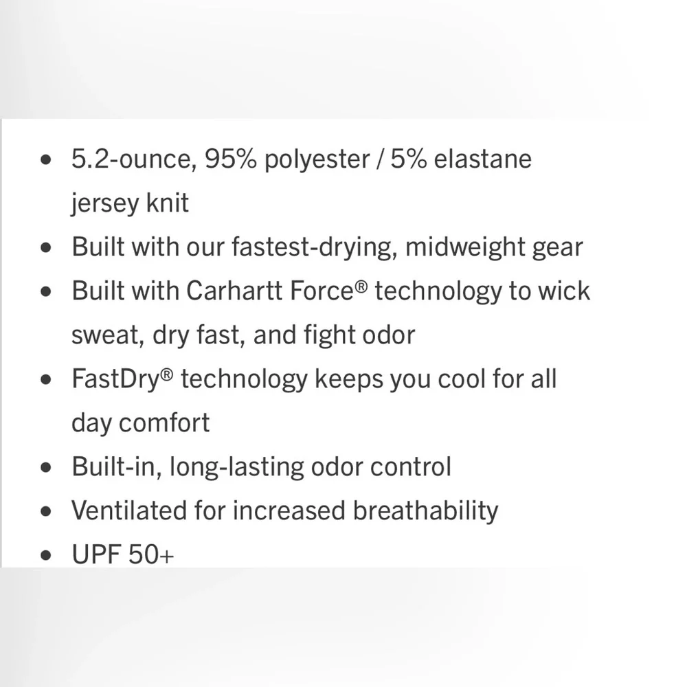 Women’s Carhartt Force Relaxed Fit T - Picture 15 of 15